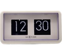 Nextime Flip Clock Horloge de table/murale - Noir & Blanc WD1689 (Taille unique) (Blanc)