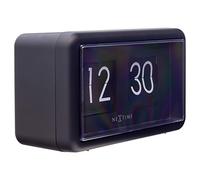 NeXtime Flip Clock - Horloge de Table ou Murale - Noir - 18x10x7cm
