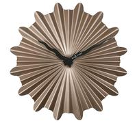 NeXtime Horloge Murale 40cm-Silencieux-Marron métallique-Metal Sunny
