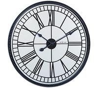 NeXtime Horloge Murale Noir - Diamètre 56 cm - Miroir Cléopâtre - 52,2 x 3 cm 3255
