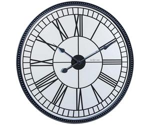 NeXtime Horloge Murale Noir - Diamètre 56 cm - Miroir Cléopâtre - 52,2 x 3 cm 3255