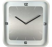 NeXtime Square Wall Wallclock, Blanc, 40x40cm