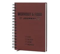 Nextnoid Journal de fitness et d'alimentation à couverture rigide - Planificateur de nutrition et d'entraînement pour homme et femme - Carnet d'entraînement robuste A5 pour suivre le régime
