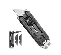 NexTool E20 Cutter Rétractable avec Compartiment de Rangement pour 3 Lames, Couteau Multifonctions de Poche Changeant Rapide avec Levier, Décapsuleur, Clip de Poche pour Usage Quotidien