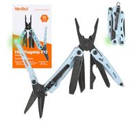NexTool F12 Mini Outil Multifonctions 13 en 1 pour Porte-Clés avec Ciseaux Dentelés, Lime et Verrouillage de Sécurité, Flagship EDC Amélioré en Acier pour Activités en Plein Air, Cadeau pour Homme