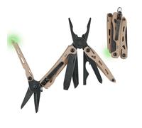 NexTool F12 Mini Outil Multifonctions 13 en 1 pour Porte-Clés(Kaki) | avec Ciseaux Dentelés, Lime et Verrouillage de Sécurité, EDC Amélioré en Acier pour Activités Outdoor, Cadeau pour Homme