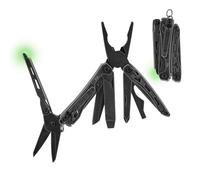 NexTool F12 Mini Outil Multifonctions 13 en 1 pour Porte-Clés(Noir) | avec Ciseaux Dentelés, Lime et Verrouillage de Sécurité, EDC Amélioré en Acier pour Activités Outdoor, Cadeau pour Homme
