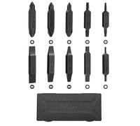 Nextool Jeu d'Embouts, 10 Embouts De Tournevis à Double Extrémité Pour Multi-Tools,Pocket Tool E1 Et Flagship Captain, Embouts à Fente, Cruciformes, Hexagonaux Et Torx Avec Coffret De Rangement