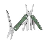NexTool Multitool, Mini Flagship 10 in 1 Mini multitool, Outil multitool pliable avec couteau de poche, pince, ouvre-boîte, ciseaux, tournevis, décapsuleur pour le camping/hommes cadeaux-Vert