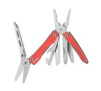 NexTool Multitool, Mini Flagship 10 IN 1 Multitool Tool, outil multifonctionnel avec couteau de poche, pince, canette/décapsuleur, ciseaux, tournevis/accessoires de camping/cadeaux pour hommes-Rouge