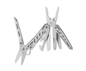 NexTool Multitool, Mini Flagship 10 IN 1 Multitool Tool, outil multifonctionnel avec couteau de poche, pince, canette/décapsuleur, ciseaux, tournevis/accessoires de camping/cadeaux pour hommes-argent