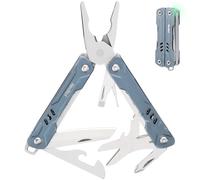 NexTool Multitool Mini Sailor S11,11-en-1 Multitool compact avec pince à bec, ciseaux, extracteur de carte SIM et tournevis pour EDC, pêche,camping,réparation,cadeaux pour hommes-Bleu