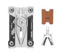 NexTool Multitool pliable multi-outils pour cartes de crédit 20 en 1 en acier inoxydable avec pinces, couteau, décapsuleur, clé hexagonale, compacte et règle, outils EDC pour hommes.
