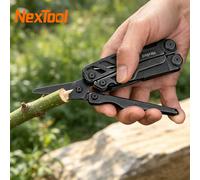 NexTool Outil multifonction pliable 16-en-1 Flagship Pro, grandes ciseaux, coupe-fil, pince à bec effilé, outil multifonction compact de poche Only K Sheath