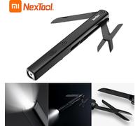 NEXTOOL Outils stylo multifonctions 3-IN-1 Couteau lampe de poche Ciseaux USB Rechargeable IPX4 Outils portables étanches