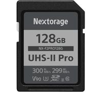 Nextorage Carte SD 128Go, SDXC UHS-II 128GB, SD Card mémoire Japonaise, Accessoires Photo et caméscopes pour appareils Photo Nikon/Canon/Sony/Fujifilm/Nintendo Switch, F2PRO NX-F2PRO128G