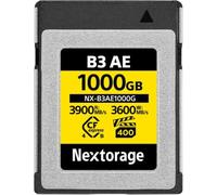 Nextorage Marque Japonaise CFexpress 4.0 Type B 1 to | Max Lect. 3900MB/s, Écr. 3600MB/s, 8K, VPG400, Rafale haute vitesse, Canon, Nikon, Fujifilm, Panasonic, NX-B3AE1000G