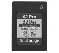 Nextorage Marque japonaise CFexpress Type A 320Go VPG400 Lecture Max.950MB/s Écriture Max.950MB/s pSLC Sony Série Alpha Compatibilité Enregistrement 4K/8K Enregistrement RAW NX-A1PRO320G Carte mémoire