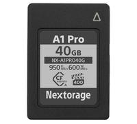 Nextorage Marque Japonaise CFexpress Type A 40Go VPG400 Lecture Max.950MB/s Écriture Max.600MB/s pSLC Sony Série Alpha Compatibilité Enregistrement 4K/8K Enregistrement RAW NX-A1PRO40G Carte mémoire
