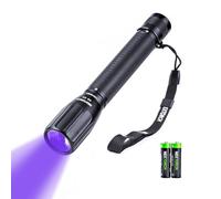 Nextorch Lampe torche LED UV de 405nm Détecteur de lumière noire à LED ultraviolet de poche pour urine et taches d'animaux de compagnie, trouve les taches sur les tapis, moquettes en résine imprimée