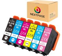 Nextpage 378XL Cartouches d'encre de rechange pour Epson 378XL 378 pour Epson Expression Photo XP-8500 XP-8505 XP-15000 XP8505 XP8500 (BK, C, M, Y, LC, LM)