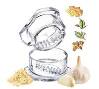 Nextrend Garlic Twister 4e génération - Gingembre, herbes, noix et plus encore - Hachoir de cuisine portable, sans BPA, passe au lave-vaisselle (transparent)