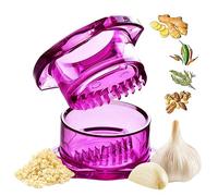 NexTrend Garlic Twister 4ème génération - Presse-ail multifonction pour ail, gingembre, herbes, noix, hachoir de cuisine et broyeur, facile à nettoyer (violet)