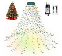 Nextronix Guirlande Lumineuse Sapin de Noel 400LED, 2.5m x 16 Guirlande Lumineuse Sapin étanche IP44, 8 Modes Guirlande Lumineuses pour Exterieure, Intérieur, Décoration Noël, Jardin (Multicolore)