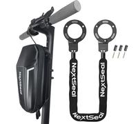 NextSeal Antivol Trotinette Electrique, Antivol Velo avec Sac Étanche, 90cm | Fermeture Sans ntivol à Chaîne Haute Sécurité 6 mm avec 3Clés-Cadenas Menotte pour Trottinette électrique, Vélo