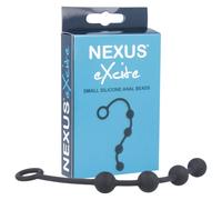 Nexus Excite - plug anal perles - silicone noir petit