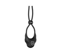 Nexus - Forge Vibrating Adjustable Lasso Silicone Cock Ring Black