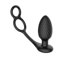 Nexus - Tornado Plug Anal Rotatif avec Anneaux pour Pénis & Testicules