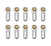 NexusDrive 10pcs M3 Lien en Aluminium Tie Tile de Tige de Bille de Bille Compatible avec 1 10 échelles RC Crawler Racing Modèles comme D110(Silver)