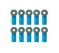 NexusDrive 10pcs métal M3 M4 Liaison Tie Tie à Bille de Billes Joints de Balle Compatible avec 1 10 modèles RC Cars Boats Airplanes Pièces de Bricolage Convient au châssis CC01(M3 Blue)