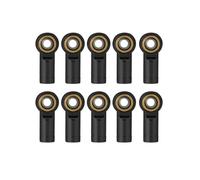 NexusDrive 10pcs métal M3 M4 Liaison Tie Tie à Bille de Billes Joints de Balle Compatible avec 1 10 modèles RC Cars Boats Airplanes Pièces de Bricolage Convient au châssis CC01(M3 Black)