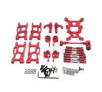 NexusDrive 144001 144002 144010 124007 124017 124019 Swing Swing Braf Direing Rien de la Tige de Liaison Compatible avec Les pièces de la Voiture RC Accessoires de Remplacement(Red)