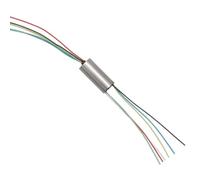 NexusDrive 1PCS 1-2A 4CH 6CH Conductive Conductive RONE 360 DEGRIE Rotation DIA 5,5 mm 6 mm 8 mm avec Fil AWG28 Compatible avec Les Anneaux de collecteur de Drones Connecteur électrique(Dia. 6mm 6CH)