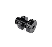 NexusDrive 1PCS M6 M8 M10 M14 M16 Vis de Bougie en Aluminium Boulon Solide Boulon Noir Anodisé avec Anneau d'étanchéité Compatible avec Le Bateau RC et Les pièces ROV(M14x1.5)