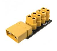 NexusDrive 1PCS XT90 à 4 XT60 Power Distribution Carte 200A Grand Current 55x25 mm Plaque de soudage PCB Compatible avec Les sous-Marins RC Modèles et projets de Bricolage(XT90 to XT60)