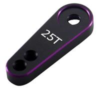 NexusDrive 25t Aluminium Servro Direering Bras Compatible avec 1/10 1/8 RC Crawler et Divers servomoteurs comme Futaba Savox Emax(Purple)
