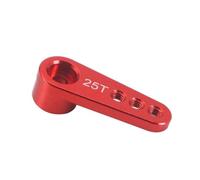 NexusDrive 28,5 mm 25T Metal Servo Arm Compatible avec des Robots de Bateaux RC à échelle 1/10 et des modèles similaires Accessoires de servo(Red)