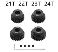 NexusDrive 4pcs 0,6m 5 mm pignon d'engins 17T 18T 20T 21T 23T 24T 25T 26T 27T 28T Motor Gears Compatible avec 1 10 Voitures RC Accessoires PIÈCES DE Mode(21T 22T 23T 24T)