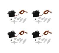 NexusDrive 4PCS 2G SERVO numérique pour RC Aircraft Camera Direction Control Compatible avec Les modèles RC Standard 3.7 V 5V avec des pièces de réglage de la fiche JST(JST-1.25mm 3.7V)