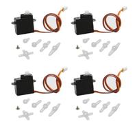 NexusDrive 4PCS 2G SERVO numérique pour RC Aircraft Camera Direction Control Compatible avec Les modèles RC Standard 3.7 V 5V avec des pièces de réglage de la fiche JST(JST-1.0mm 3.7V)