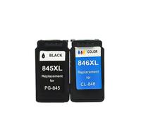 NexusDrive Compatible avec Les Cartouches d'encre à Colorant PG-845xl CL-846xl pour IP2880 2880S MG2400 2580 2580S 2980 3080 MX498 TS208 308 3180 TR4580(1set)