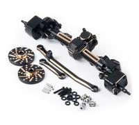 NexusDrive Essieu Portail arrière Avant en Laiton avec Poids d'adaptateur hexadécimal pour Le Robot RC à 24 échelles Compatible avec Les modèles de pêne Mortel SCX24 et(Front Axle)
