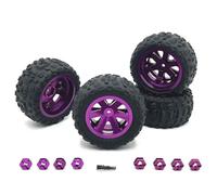 NexusDrive Les Jantes en métal compatibles pneus roules de Rallye s'adaptent à 16207 08-09-10 14210 1/16 A959 144001 10 1/12 124017-18-19 MN128 86S G500(Purple)