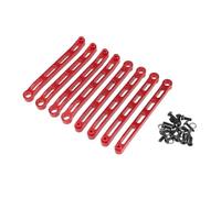 NexusDrive MN 1/12 RC Cadre de Voiture Fixation de Liaison de Liaison de Liaison de Liaison à la Tige de la châssis Compatible avec Les modèles MN168 MN78(Red)
