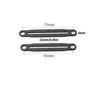 NexusDrive Pièces d'armature en Fibre de Carbone pour Les modèles de Voitures RC TT02 XV02 XV01 Compatible avec Divers Accessoires de piliers de carrosserie à 1 10 échelles(66mm 70mm)