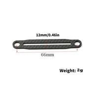 NexusDrive Pièces d'armature en Fibre de Carbone pour Les modèles de Voitures RC TT02 XV02 XV01 Compatible avec Divers Accessoires de piliers de carrosserie à 1 10 échelles(66mm)